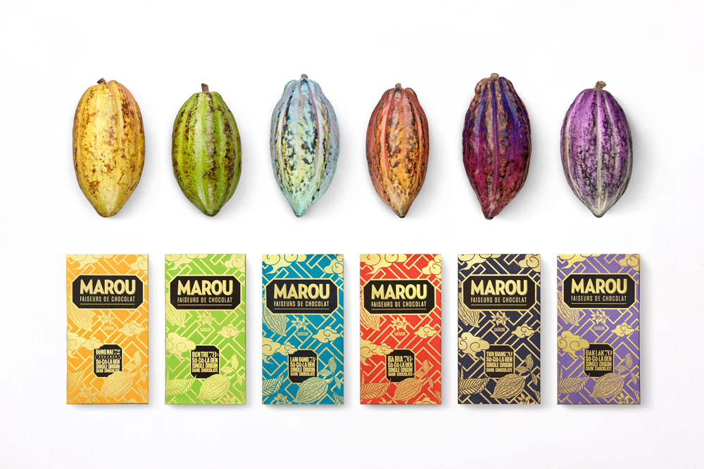 6 single origin marou chocolate